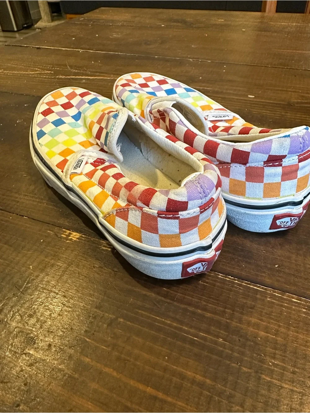 Checkered Rainbow Vans - Picture 3 of 6